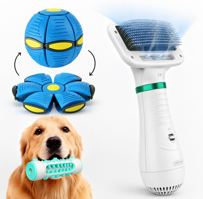 Cepillo Secador Para Mascotas 2 en 1