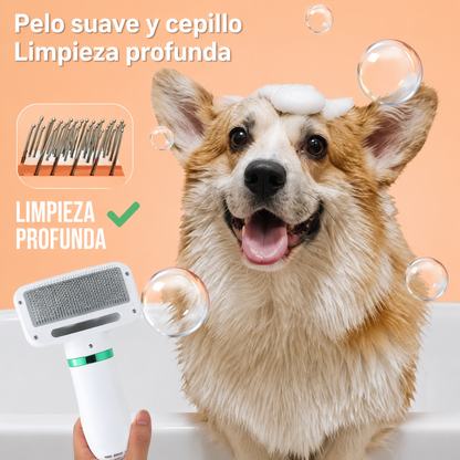 Cepillo Secador Para Mascotas 2 en 1